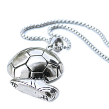 Load image into Gallery viewer, Sneakers football shot pendant necklace
