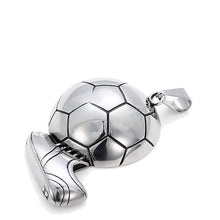 Load image into Gallery viewer, Sneakers football shot pendant necklace
