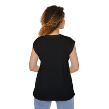 Load image into Gallery viewer, Women’s Flowy Rolled Cuffs Muscle Tee
