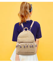 Charger l&#39;image dans la galerie, New Small Shoulder Casual Woven Bag Fashion Seaside Holiday Female Bag
