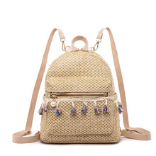 Charger l&#39;image dans la galerie, New Small Shoulder Casual Woven Bag Fashion Seaside Holiday Female Bag
