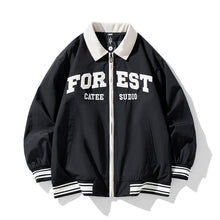 Load image into Gallery viewer, Lapel Baseball Jacket
