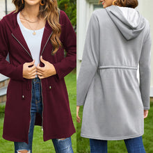 Charger l&#39;image dans la galerie, Solid Color Hoodie Fluff Scratch Jacket Jacket Cardigan
