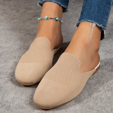 Load image into Gallery viewer, Mesh Sandals Summer Round Toe Slip On Flat Slippers Casual Loafers
