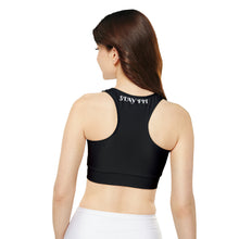 Load image into Gallery viewer, Fully Lined, Padded Sports Bra (AOP)
