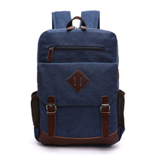 Charger l&#39;image dans la galerie, Men&#39;s Laptop Backpack Wash Canvas Solid Color
