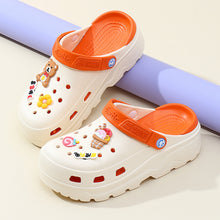 Load image into Gallery viewer, Muffin With Platform Sandals Women Outside Wear Covered Head Slippers
