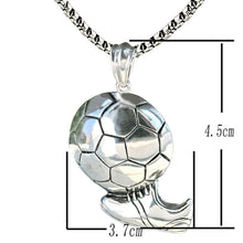 Load image into Gallery viewer, Sneakers football shot pendant necklace
