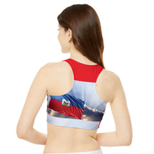 Load image into Gallery viewer, High Neck Crop Bikini Top (AOP)
