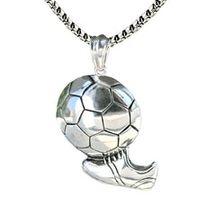 Load image into Gallery viewer, Sneakers football shot pendant necklace
