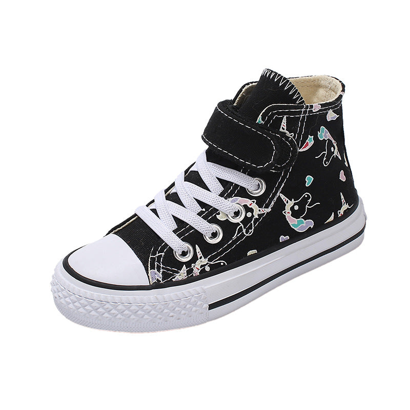 Cartoon High-Top Sneakers