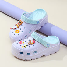 Load image into Gallery viewer, Muffin With Platform Sandals Women Outside Wear Covered Head Slippers
