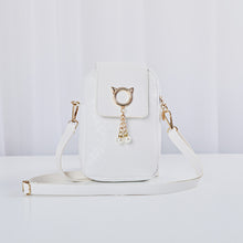 Load image into Gallery viewer, Mobile Phone Bags Women Woven Pearl Tassel Cover Type Crossbody Shoulder Bag
