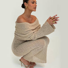 Charger l&#39;image dans la galerie, Long-sleeved Knitted Dresses
