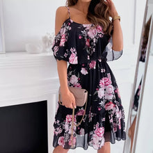 Charger l&#39;image dans la galerie, Flower Strap Dresses
