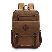 Charger l&#39;image dans la galerie, Men&#39;s Laptop Backpack Wash Canvas Solid Color
