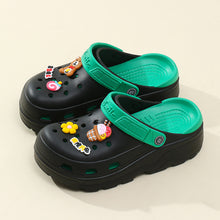 Load image into Gallery viewer, Muffin With Platform Sandals Women Outside Wear Covered Head Slippers
