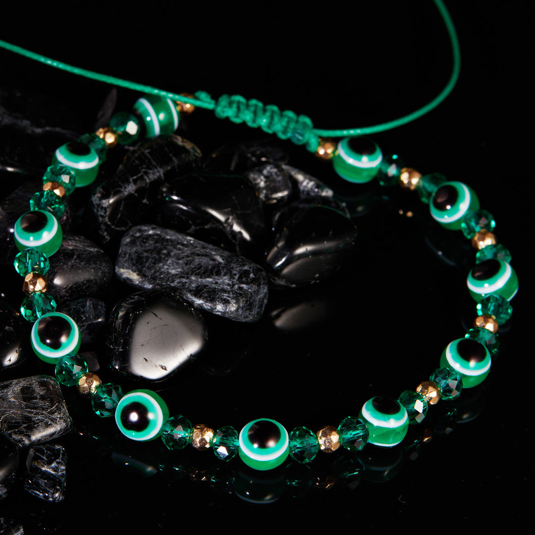 Eye Crystal Bead Bracelet