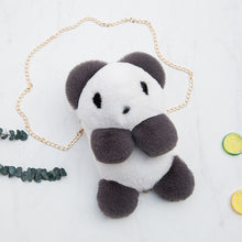 Load image into Gallery viewer, Panda plush diagonal bag
