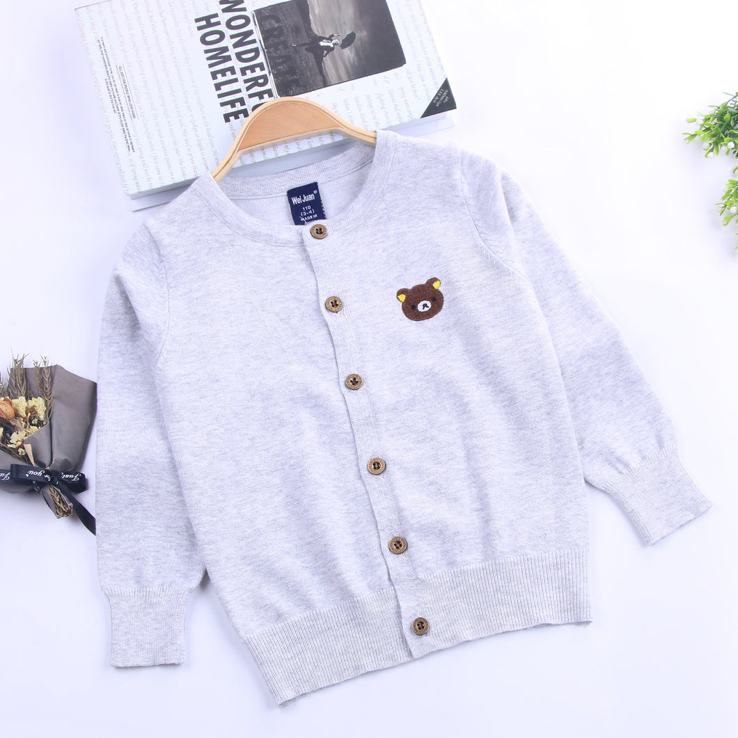 Boys Knit Cardigan Thin Jacket