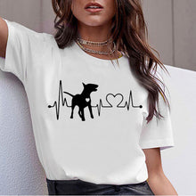 Load image into Gallery viewer, Kawaii Dog Digital Print T-shirt
