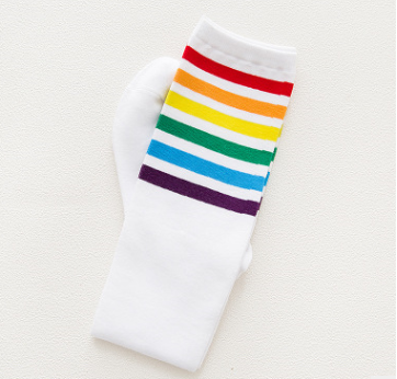 Rainbow High Tube Socks