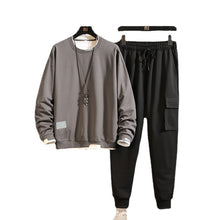 Charger l&#39;image dans la galerie, Men&#39;s Long Sleeve Sweatshirt Two Piece Set
