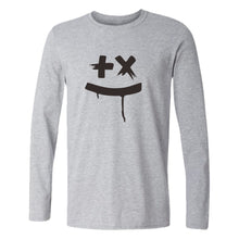 Load image into Gallery viewer, Men&#39;s Smiley Face Print Long-Sleeved T-Shirt
