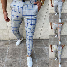 Load image into Gallery viewer, Men&#39;s Simple Plaid Pants
