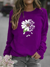 Load image into Gallery viewer, Floral Round Neck Sweater
