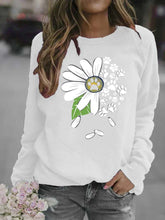 Load image into Gallery viewer, Floral Round Neck Sweater
