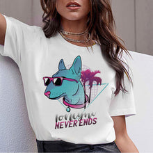 Load image into Gallery viewer, Kawaii Dog Digital Print T-shirt
