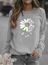 Load image into Gallery viewer, Floral Round Neck Sweater
