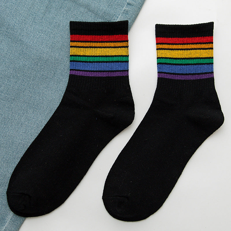 Rainbow Women's Cotton Socks