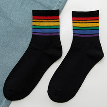 Load image into Gallery viewer, Rainbow Women&#39;s Cotton Socks
