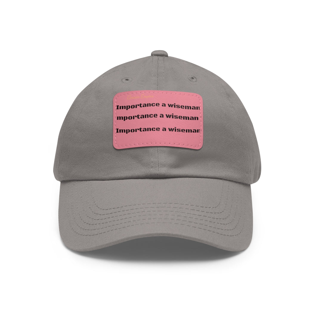 Dad Hat with Leather Patch