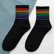 Charger l&#39;image dans la galerie, Rainbow Women&#39;s Cotton Socks
