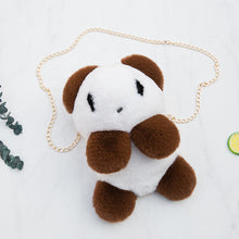 Load image into Gallery viewer, Panda plush diagonal bag
