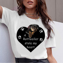 Load image into Gallery viewer, Kawaii Dog Digital Print T-shirt
