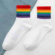 Load image into Gallery viewer, Rainbow Women&#39;s Cotton Socks
