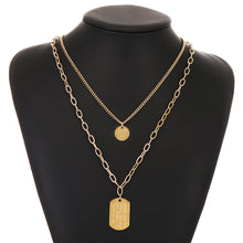 Load image into Gallery viewer, Multilayer Pendant Clavicle Necklace
