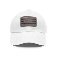 Charger l&#39;image dans la galerie, Dad Hat with Leather Patch
