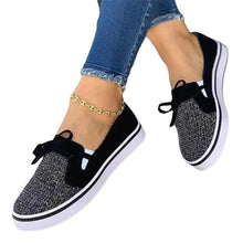 Load image into Gallery viewer, Lace-up Canvas Flat Shoes
