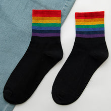 Charger l&#39;image dans la galerie, Rainbow Women&#39;s Cotton Socks
