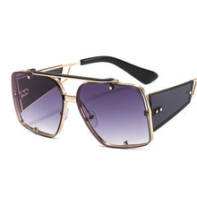 Load image into Gallery viewer, Retro Metal Big Frame Sunglasses Popular In Europe And America
