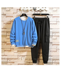 Load image into Gallery viewer, Men&#39;s Long Sleeve Sweatshirt Two Piece Set
