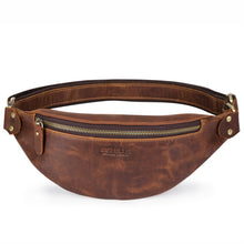 Load image into Gallery viewer, Leather Men&#39;s Waist Bag
