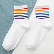 Charger l&#39;image dans la galerie, Rainbow Women&#39;s Cotton Socks
