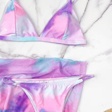 Load image into Gallery viewer, Sexy Tie Dye Women Three-pieces Bikini
