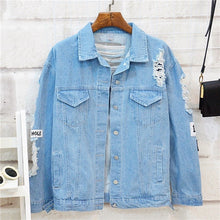 Load image into Gallery viewer, Mind Ripped Denim couple Jacket
